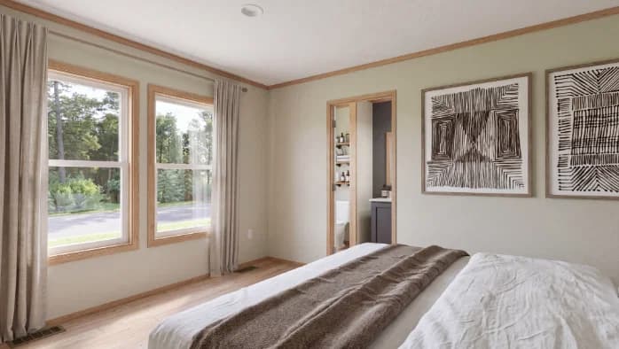 Hudson bedroom home features