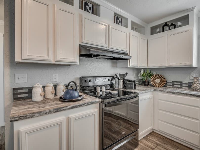 The mason lot #9 kitchen home features