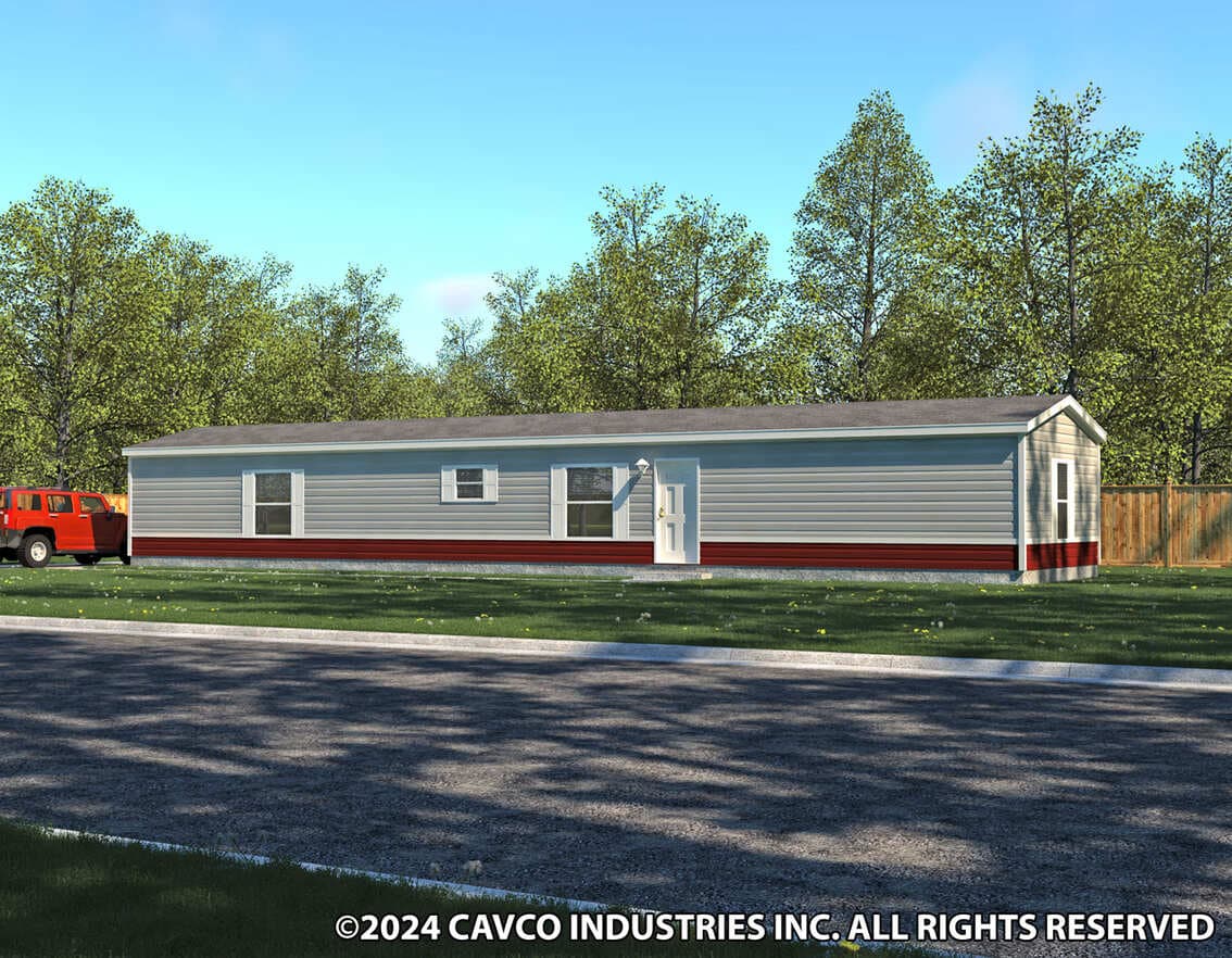 Canyon lake single-wide 16723c exterior, elevation, and hero home features