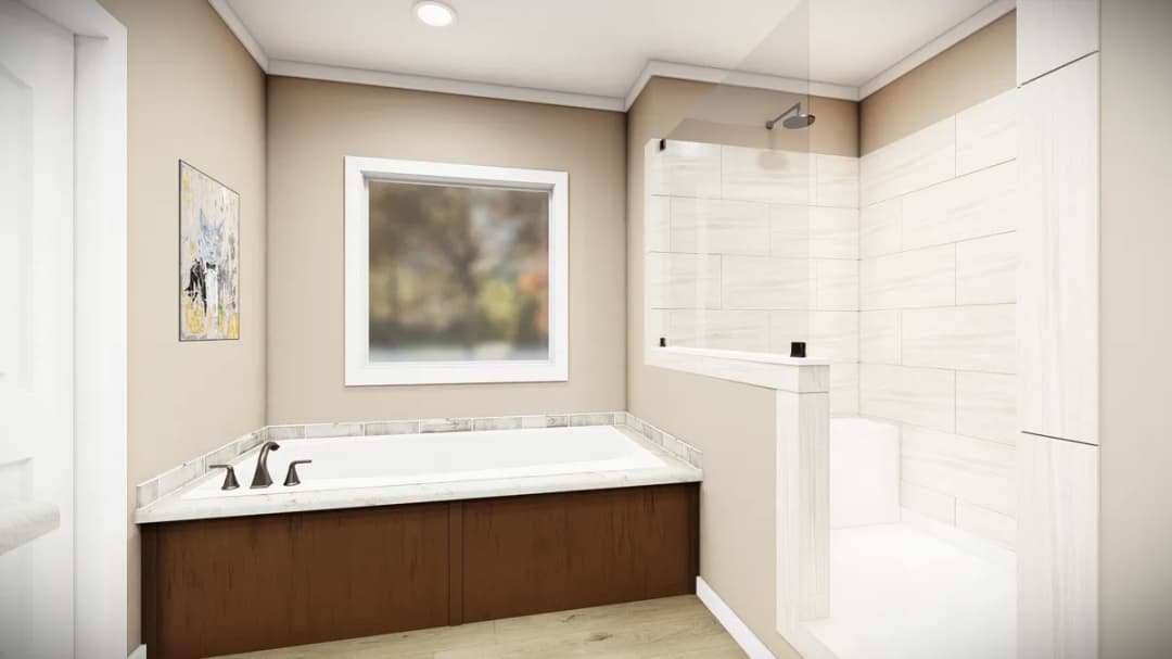 The bryant bathroom home features