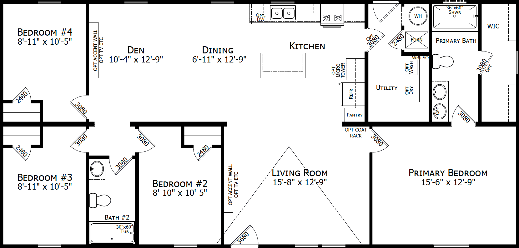 Gateway 2856b floor plan home features