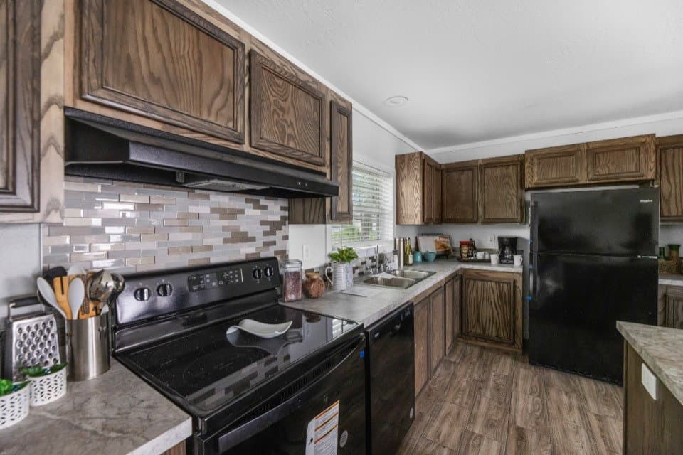 The murphy lot #8 kitchen home features