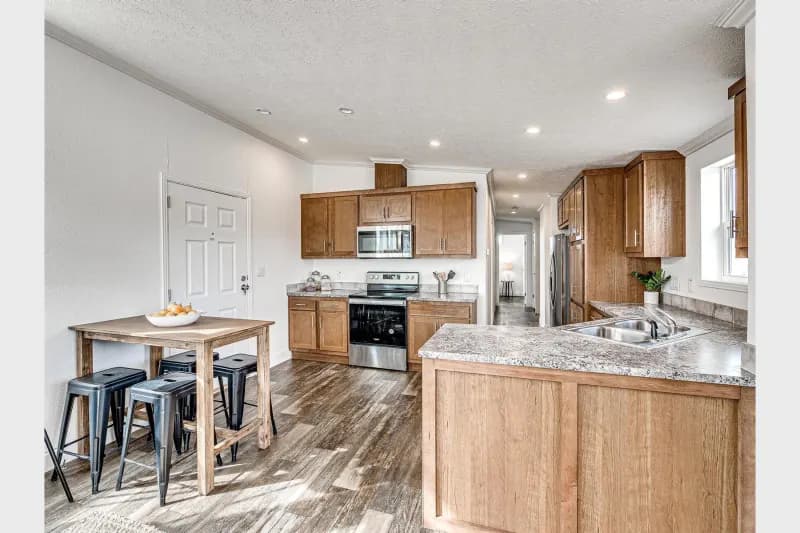 Contemporary cabin a701 kitchen home features