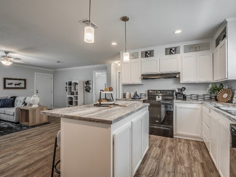 The mason lot #9 kitchen home features