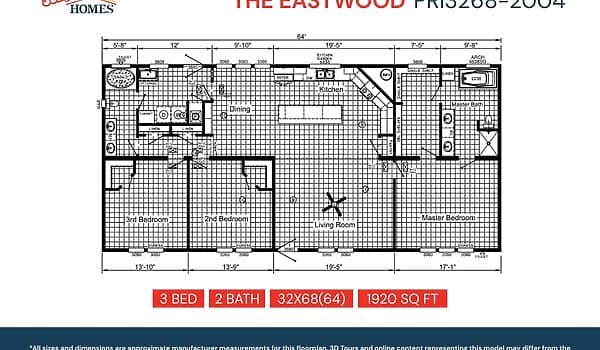 Pri3268-2004 floor plan home features