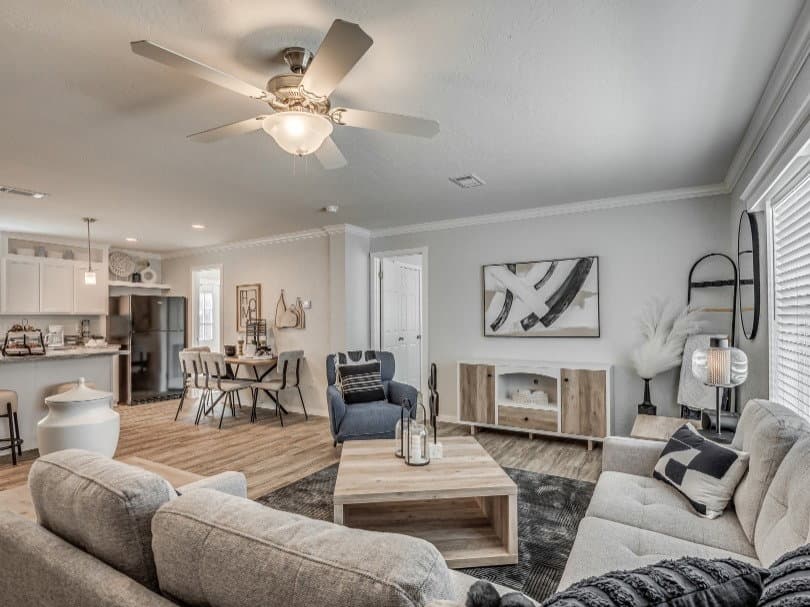 The mason lot #9 interior home features