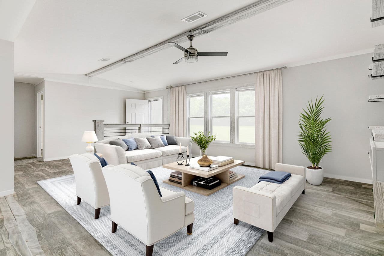 The cajun interior home features