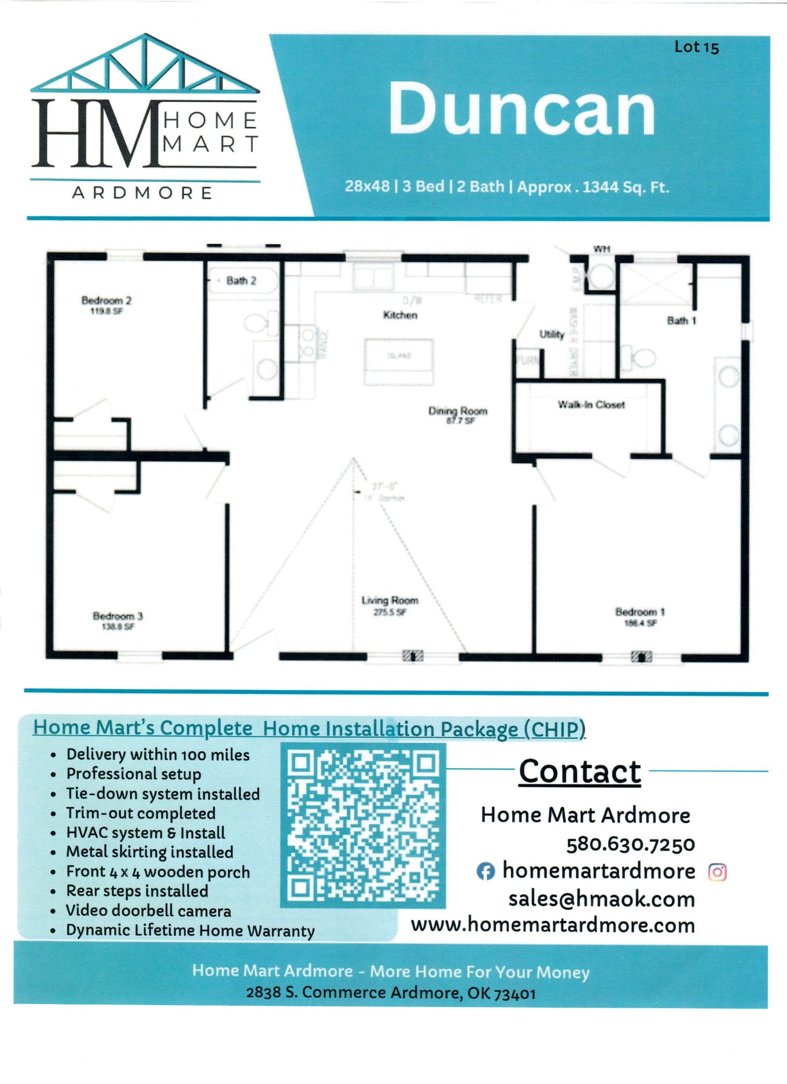 The mason lot #9 floor plan home features