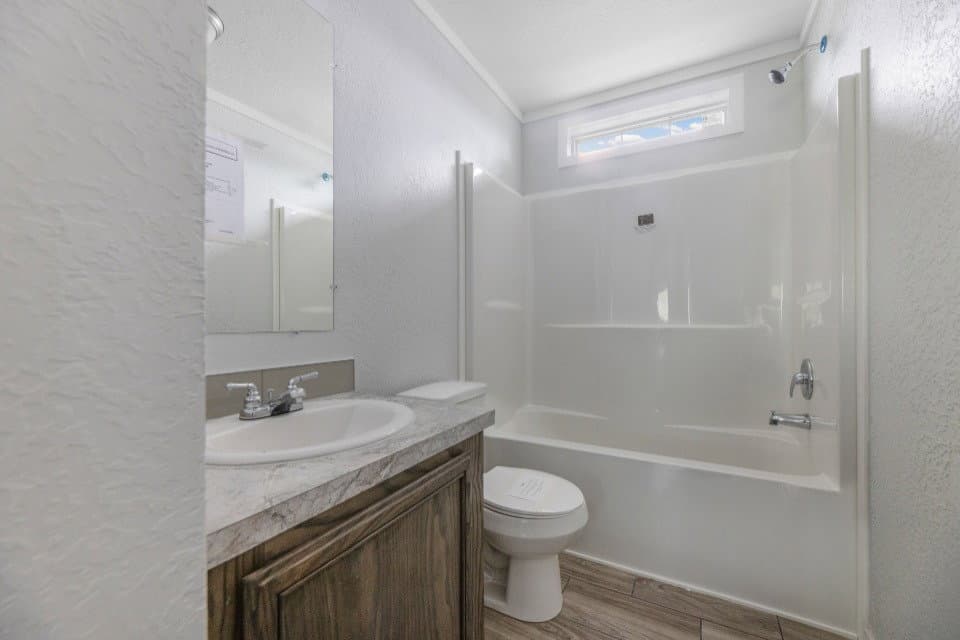 The murphy lot #8 bathroom home features