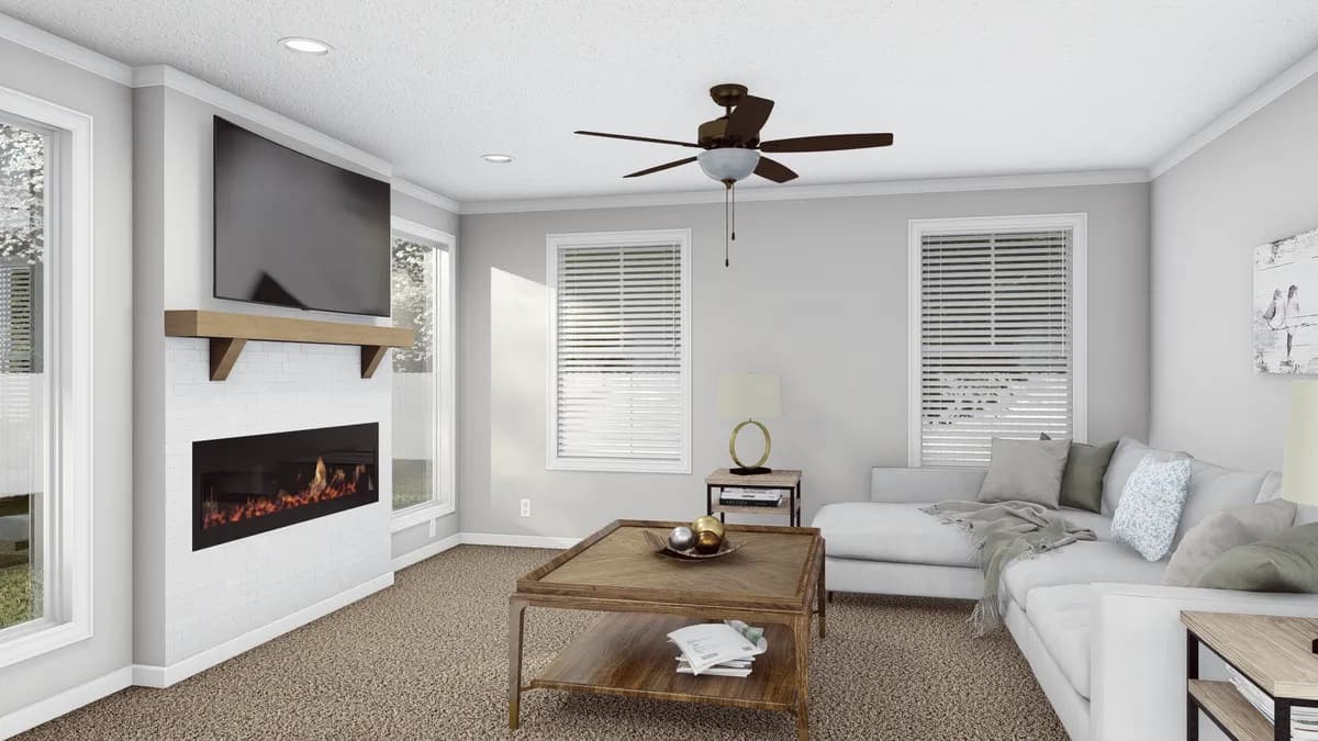 The southern charm interior home features