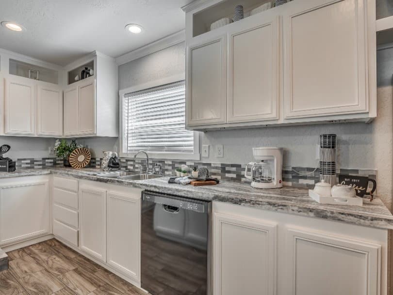The mason lot #9 kitchen home features