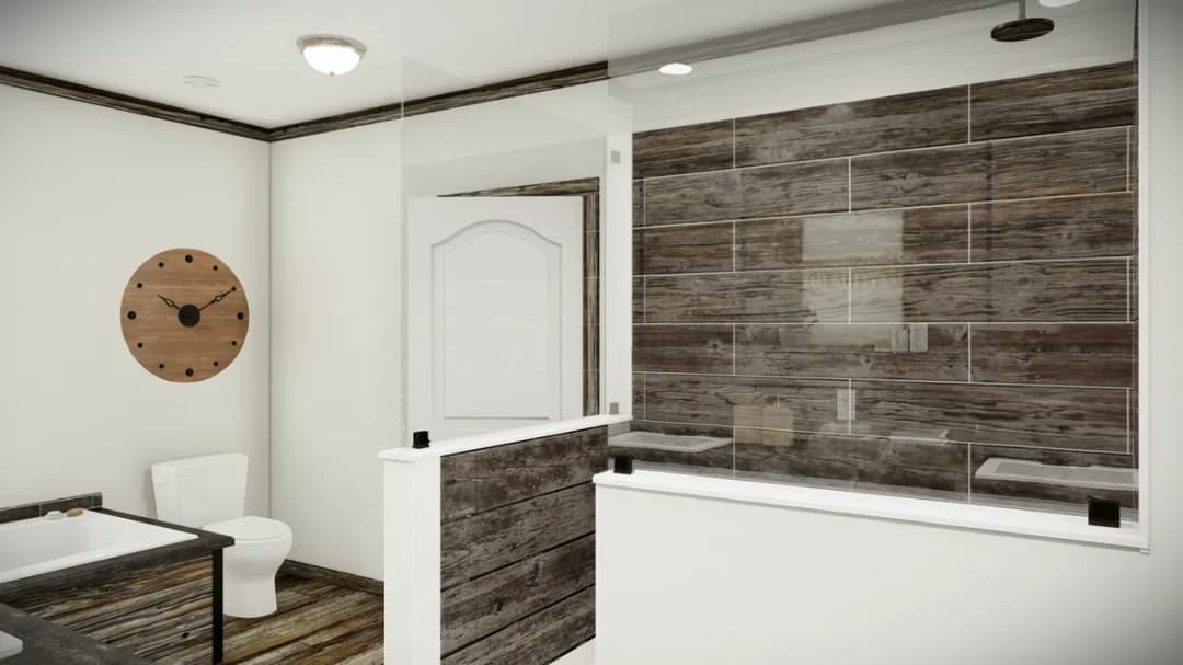 The sumner bathroom home features