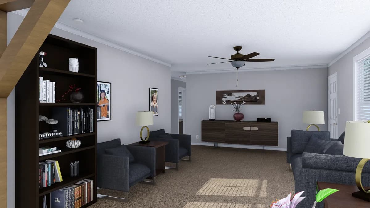 The southern charm interior home features