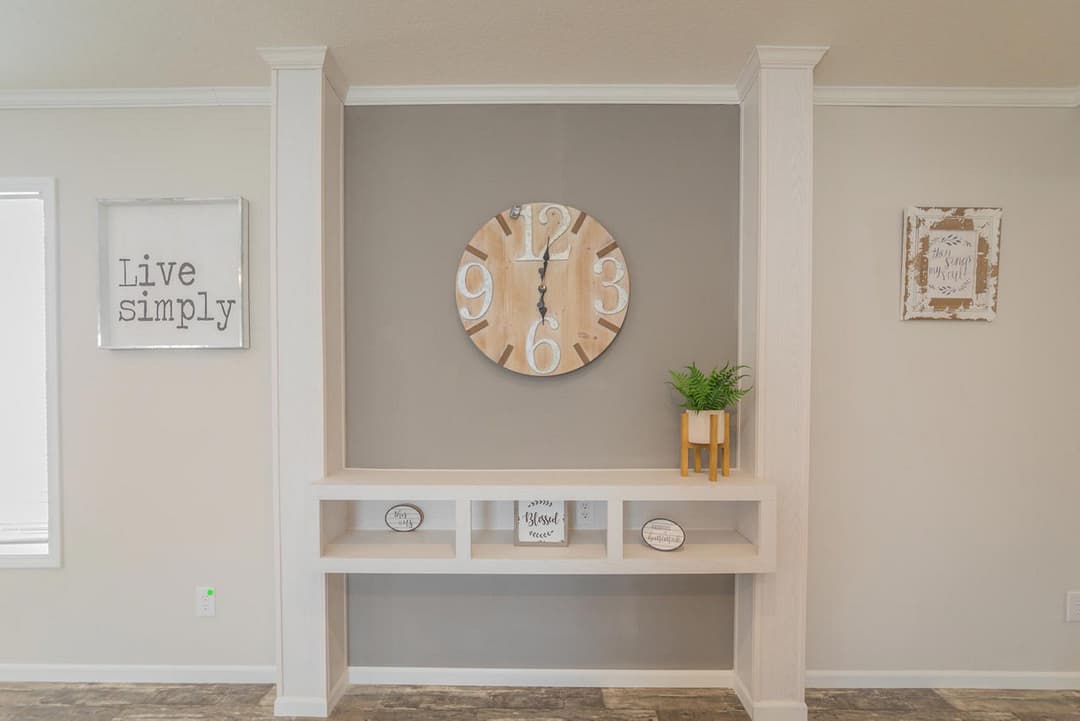 The iberville interior home features