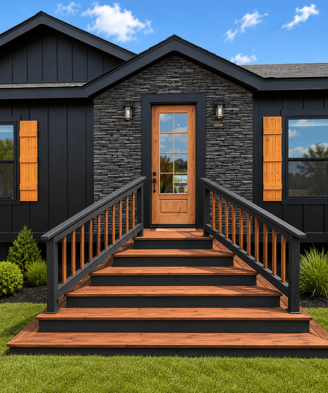 Custom sunshine 2043 lot 16 exterior, elevation, and hero home features