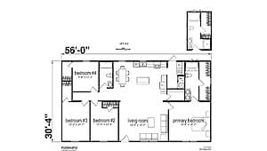 The sparkle lot #3  floor plan home features