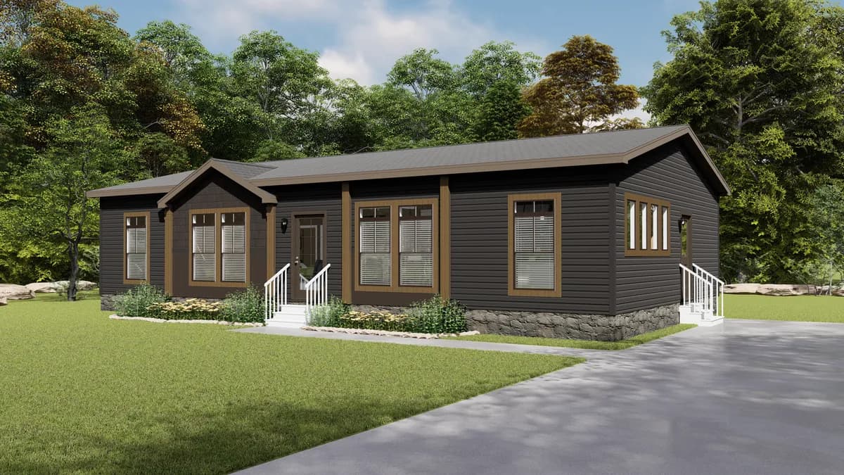 The bandon hero, elevation, and exterior home features