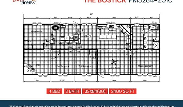 Pri3284-2010 floor plan home features